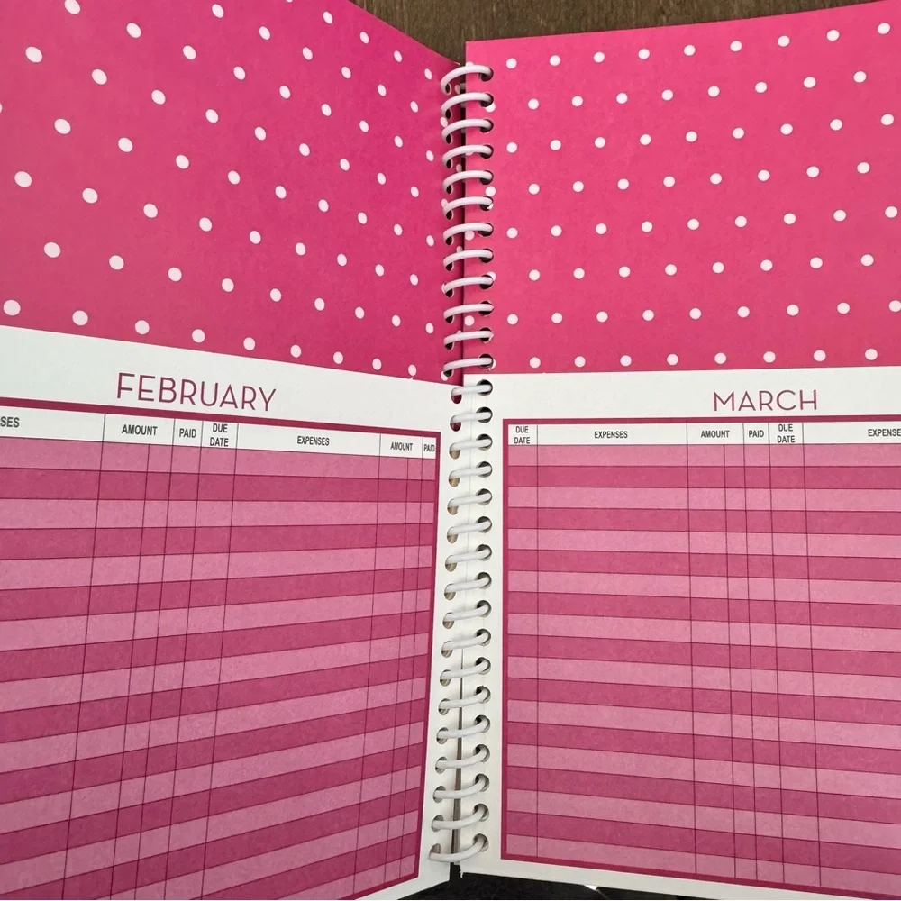 Home Finance Bill Organizer monthly pockets Budget planner girls just want NEW